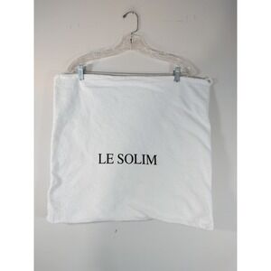 Le Solim White Drawstring Dust‎ Bag Large Protective Storage Accessory 21x19